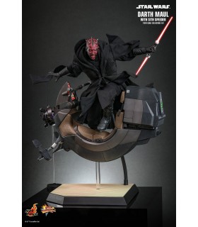 DARTH MAUL WITH SITH SPEEDER HOT TOYS
