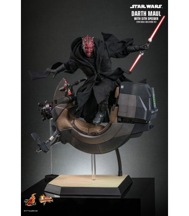 DARTH MAUL WITH SITH SPEEDER HOT TOYS