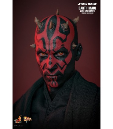 DARTH MAUL WITH SITH SPEEDER HOT TOYS