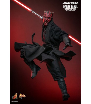 DARTH MAUL WITH SITH SPEEDER HOT TOYS