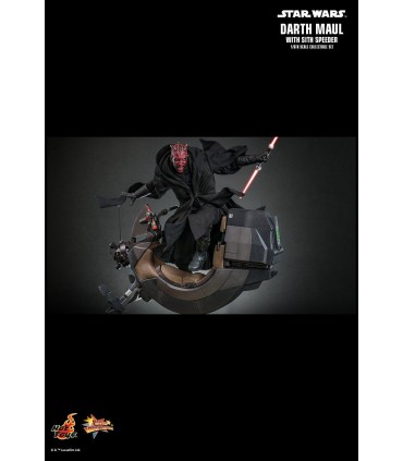 DARTH MAUL WITH SITH SPEEDER HOT TOYS