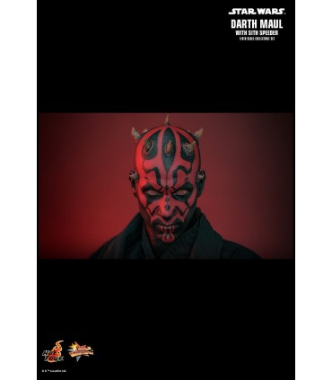 DARTH MAUL WITH SITH SPEEDER HOT TOYS