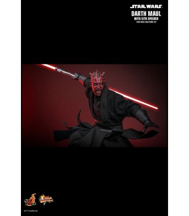 DARTH MAUL WITH SITH SPEEDER HOT TOYS