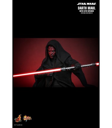 DARTH MAUL WITH SITH SPEEDER HOT TOYS