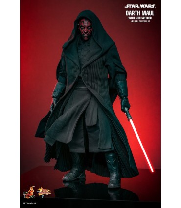 DARTH MAUL WITH SITH SPEEDER HOT TOYS
