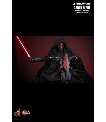 DARTH MAUL WITH SITH SPEEDER HOT TOYS