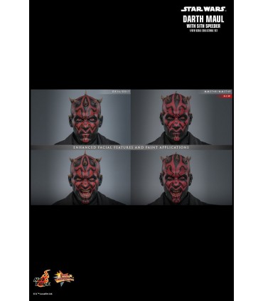 DARTH MAUL WITH SITH SPEEDER HOT TOYS