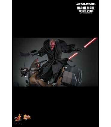 DARTH MAUL WITH SITH SPEEDER HOT TOYS