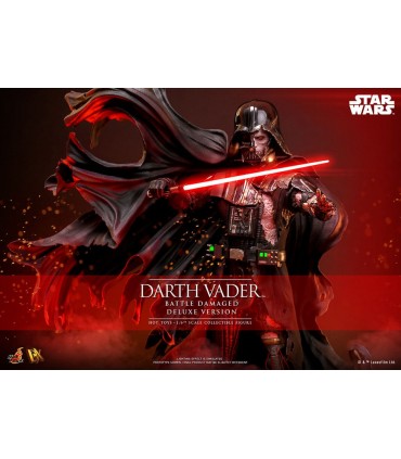 DARTH VADER BATTLE DAMAGED DELUXE VERSION  HOT TOYS