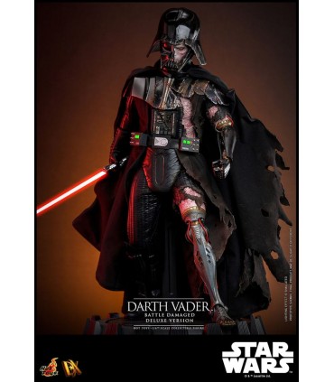 DARTH VADER BATTLE DAMAGED DELUXE VERSION  HOT TOYS