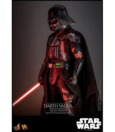 DARTH VADER BATTLE DAMAGED DELUXE VERSION  HOT TOYS