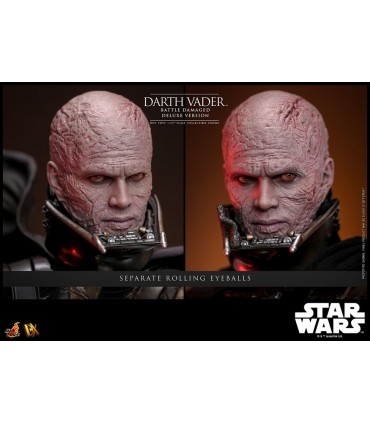 DARTH VADER BATTLE DAMAGED DELUXE VERSION  HOT TOYS