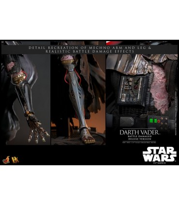 DARTH VADER BATTLE DAMAGED DELUXE VERSION  HOT TOYS