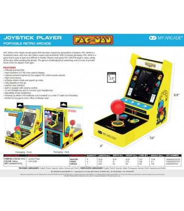 RETRO JOYSTICK PLAYER PACMAN
