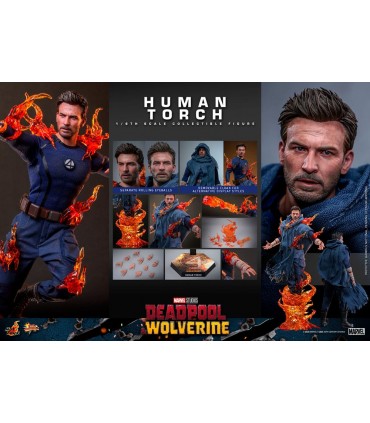 HUMAN TORCH DEADPOOL & WOLVERINE HOT TOYS