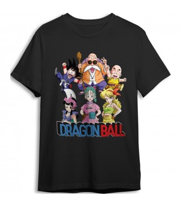 CAMISETA DRAGON BALL NEGRO 3 X 3