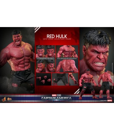 RED HULK CAPITAN AMERICA BRAVE NEW WORLD HOT TOYS