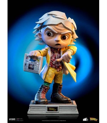 DOC BROWN BBTF 2 MINI CO  IRON STUDIOS