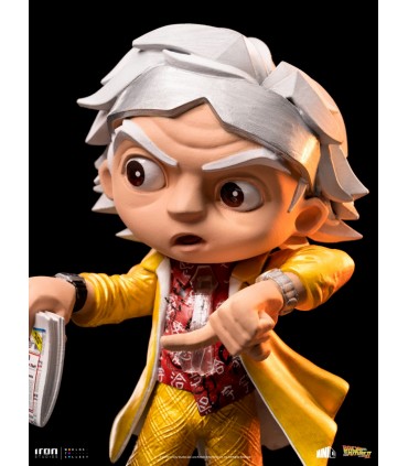 DOC BROWN BBTF 2 MINI CO  IRON STUDIOS