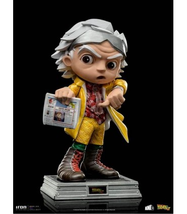 DOC BROWN BBTF 2 MINI CO  IRON STUDIOS