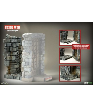 THE CASTLE WALL 1/6 DIORAMA KAUSTIK PLASTIK