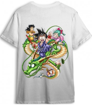 CAMISETA DRAGON BALL TODOS BLANCA
