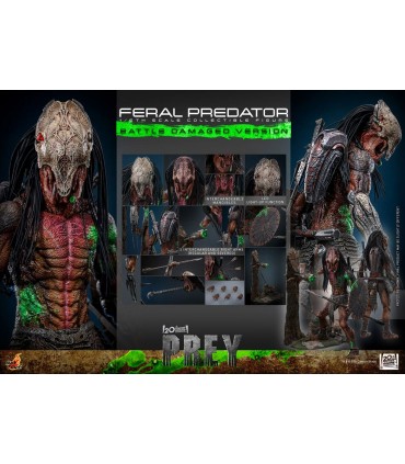 FERAL PREDATOR BATTLE DAMAGED HOT TOYS