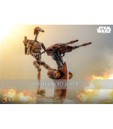 BATTLE DROID & STAP THE PHANTOM MENACE HOT TOYS