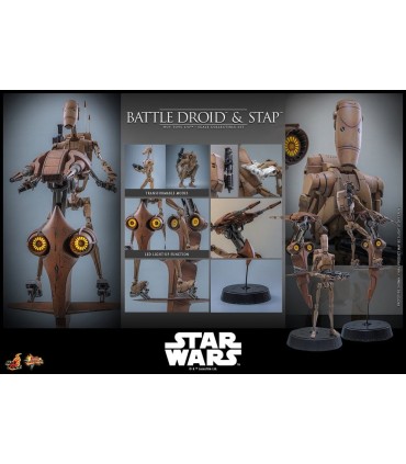 BATTLE DROID & STAP THE PHANTOM MENACE HOT TOYS